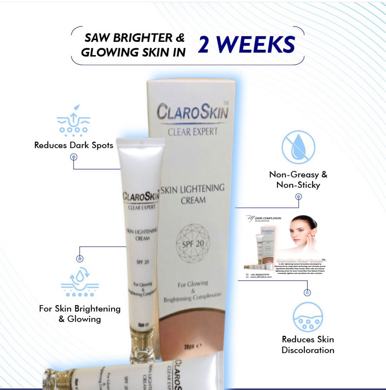 ClaroSkin Clear Expert  Lightening Cream™️ 30g